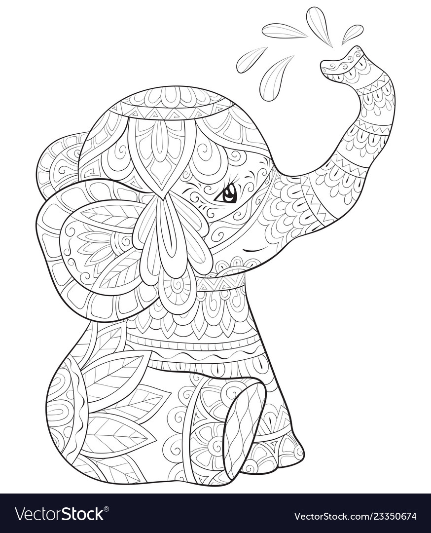 Cute Adult Coloring Book Pages