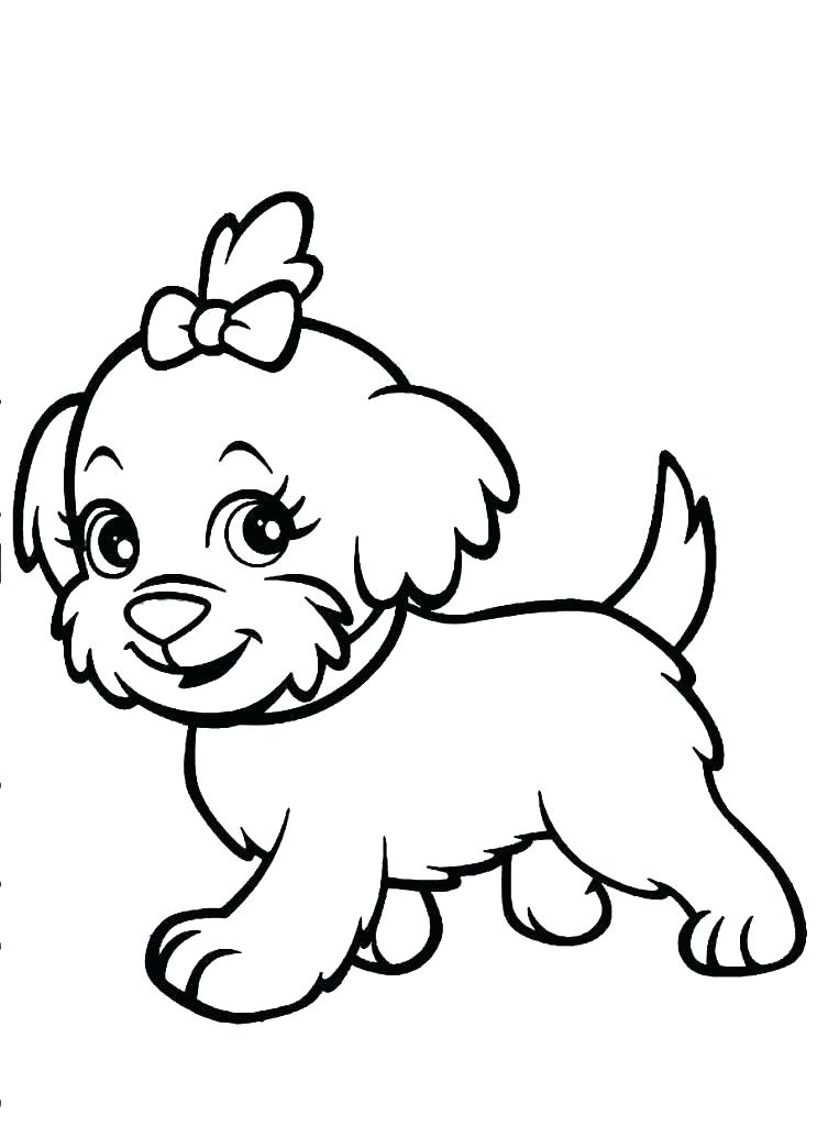 Cute Baby Puppy Coloring Pages At GetColorings Free Printable 