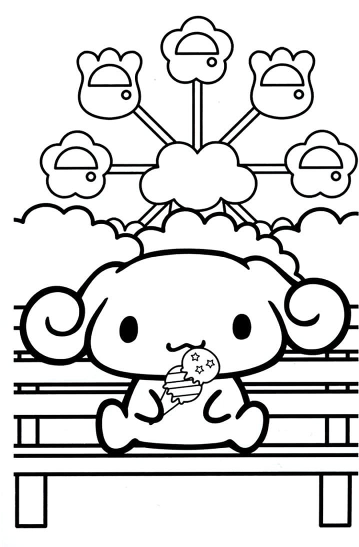 Cute Cinnamoroll Coloring Page Free Printable Coloring Pages For Kids