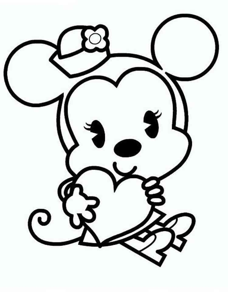 Coloring Pages Cute Disney