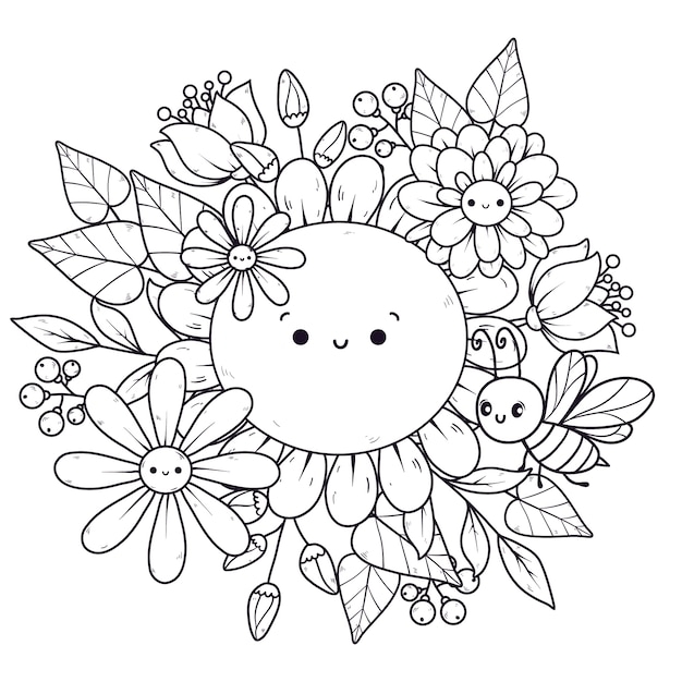 Cute Flower Coloring Pages For S Infoupdate