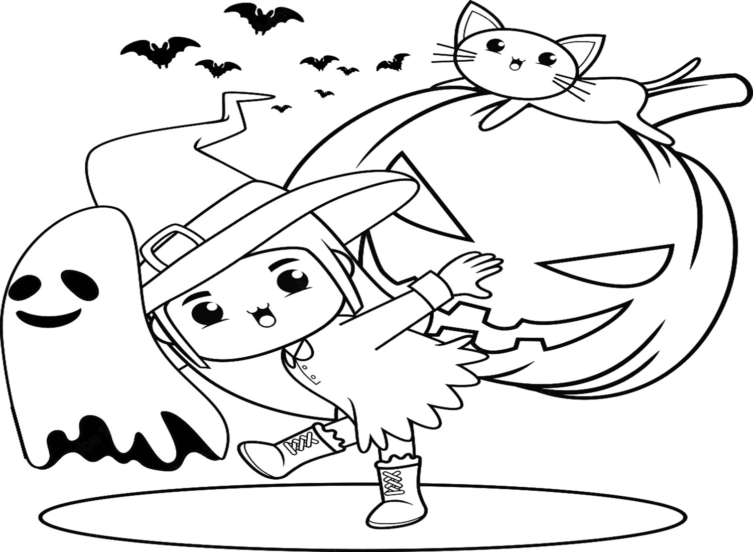 Cute Halloween Coloring Pages To Print Free Printable Coloring Pages