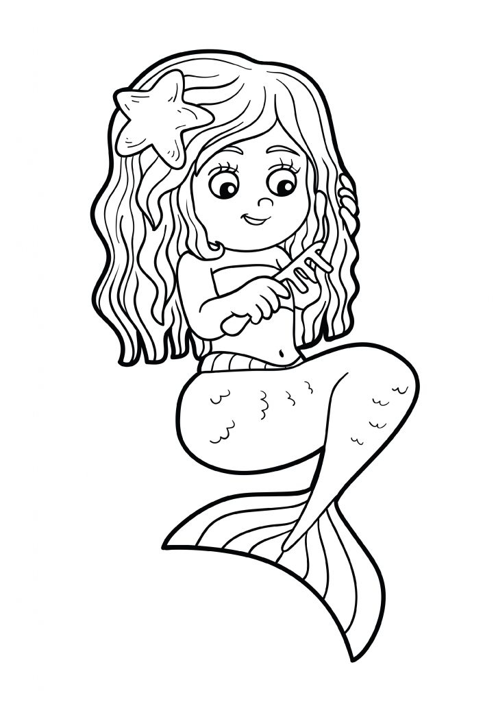 Mermaid Coloring Pages Printable