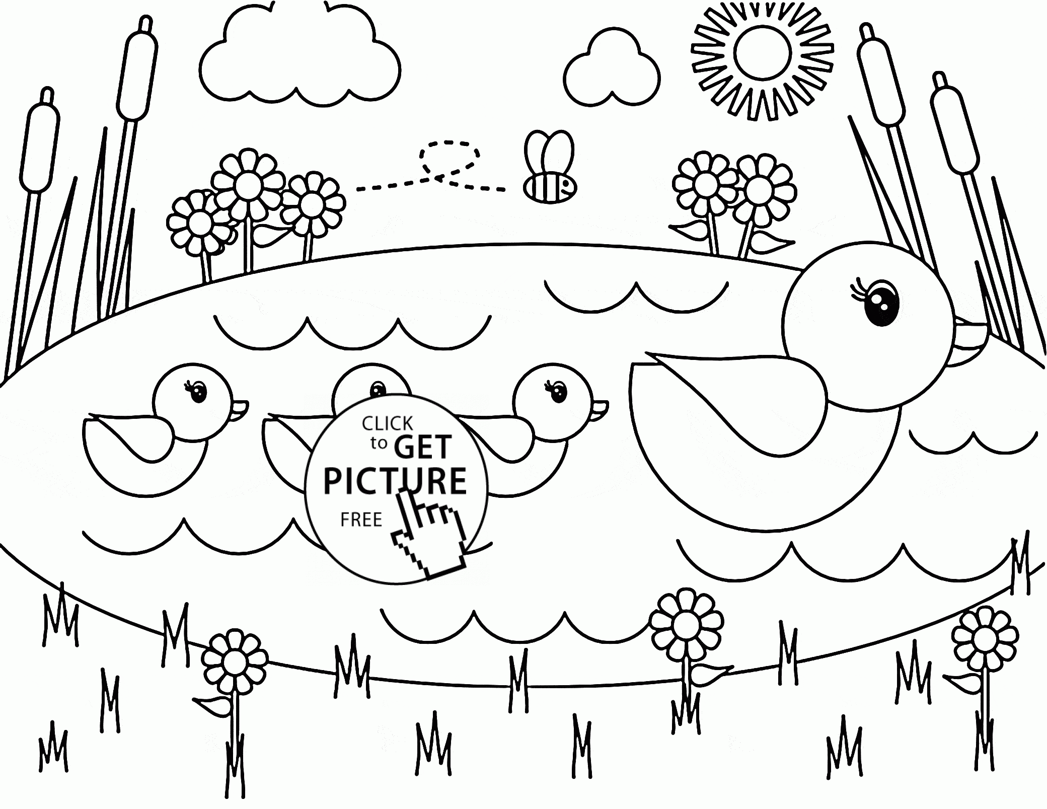 Cute Spring Coloring Pages