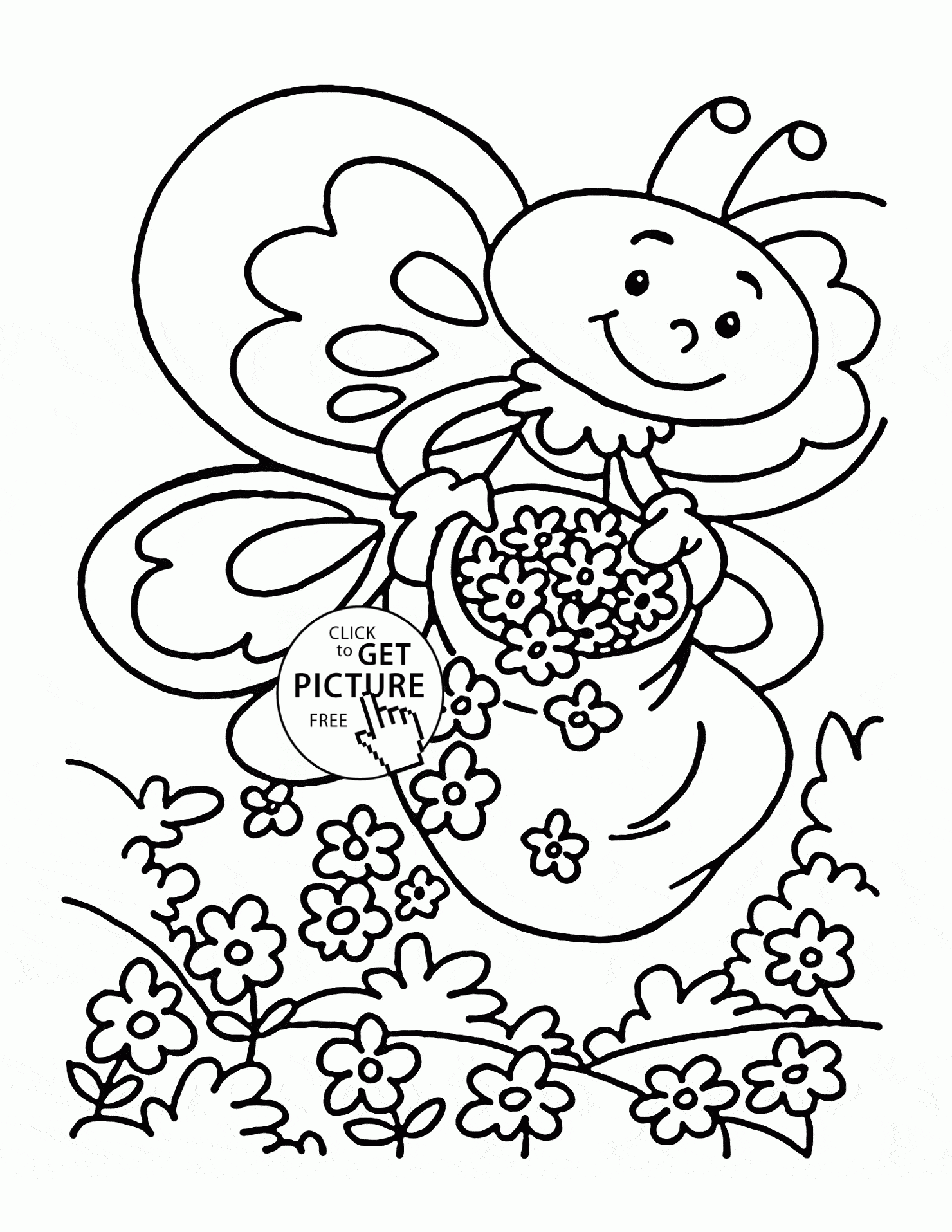 Cute Spring Coloring Pages Coloring Home