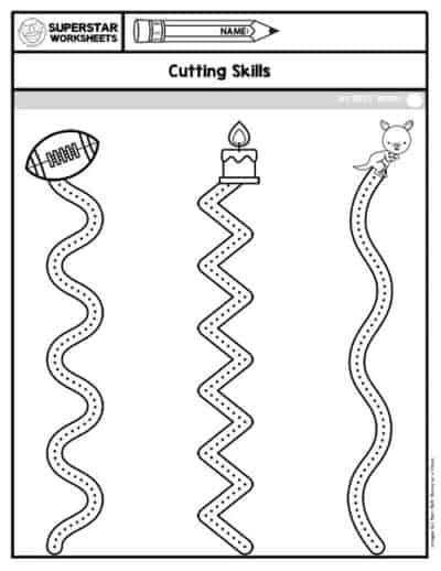 Cutting Practice Worksheets Superstar Worksheets