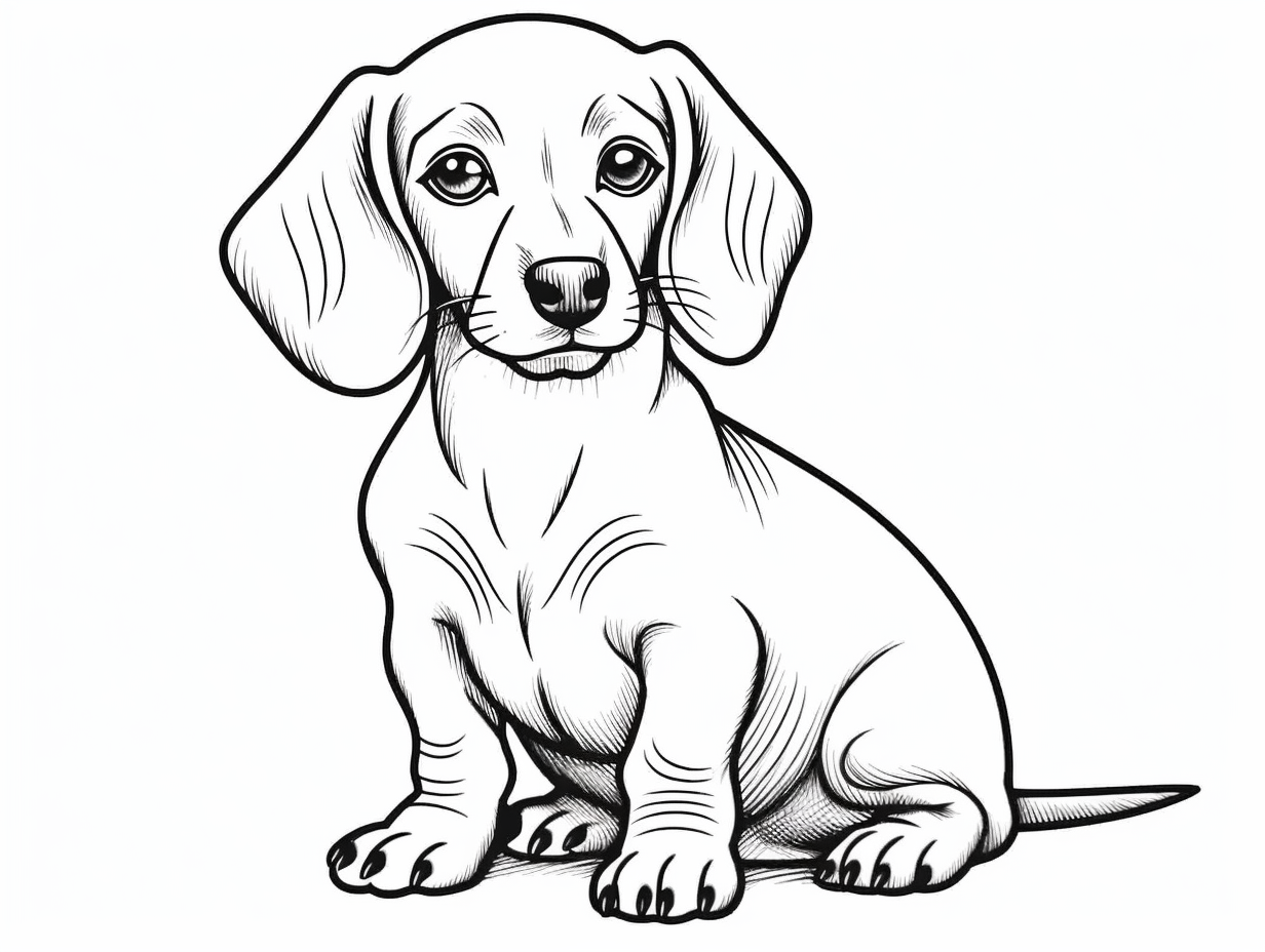 Dachshund Coloring Page