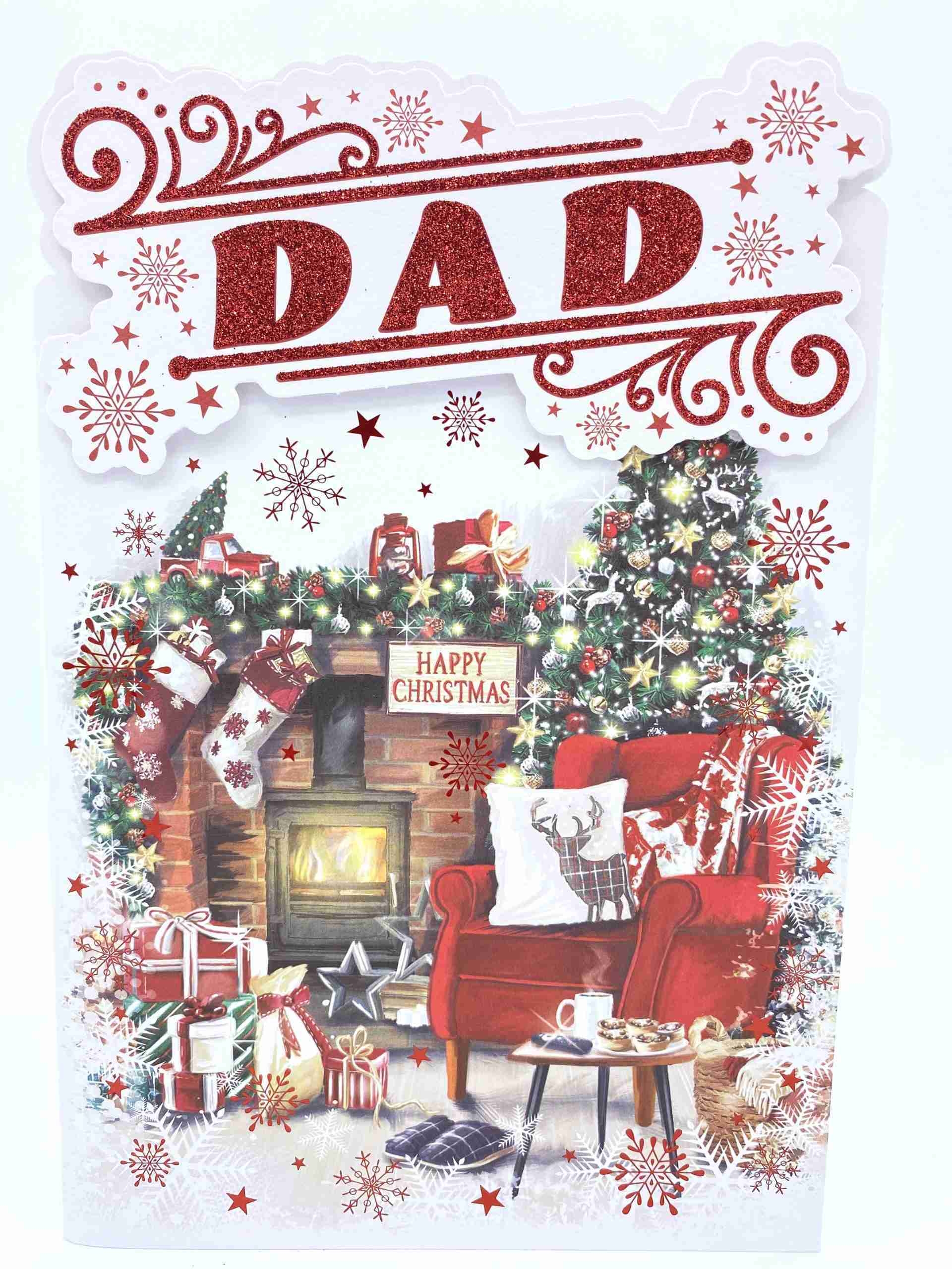 printable christmas card for dad