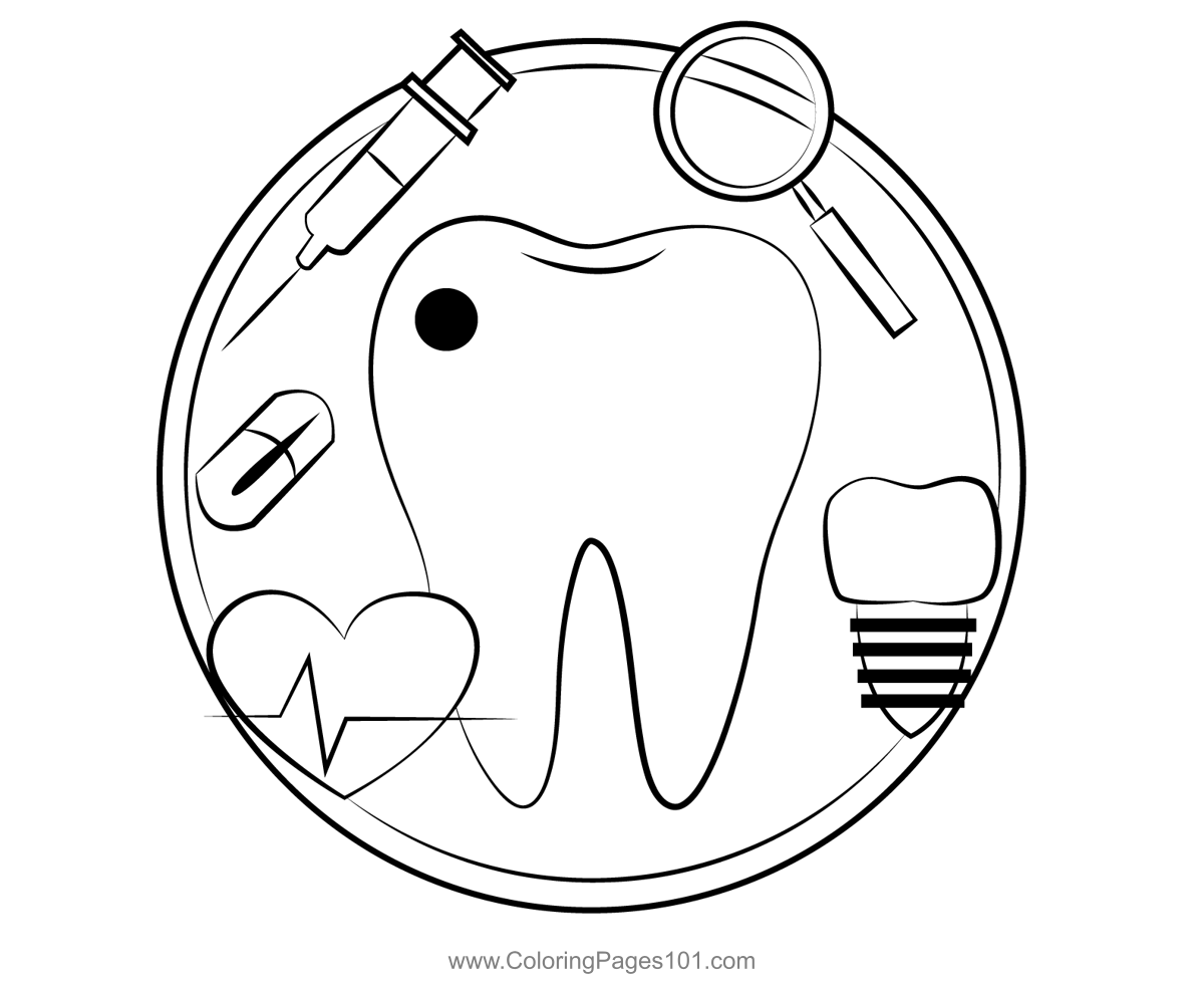 Dental Coloring Pages For Preschoolers Coloring Pages