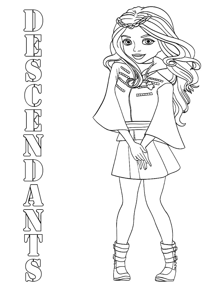 Coloring Pages Descendants