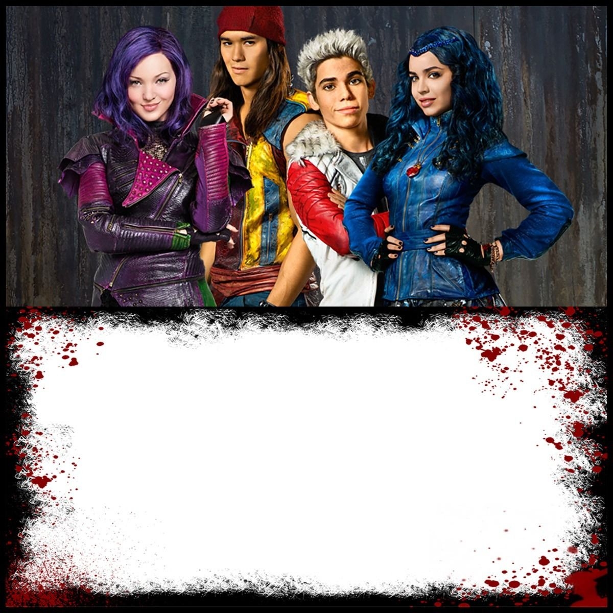 Descendants Invitation Template Design Descendants Party Ideas 
