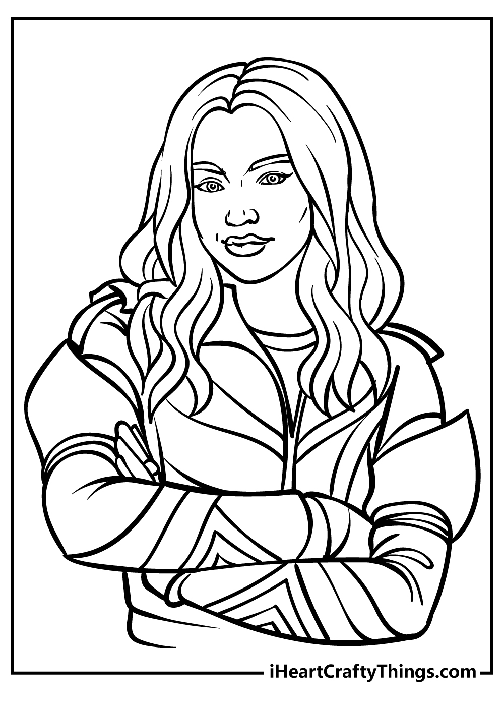 Descendants The Rise Of Red Coloring Pages Coloring Nation