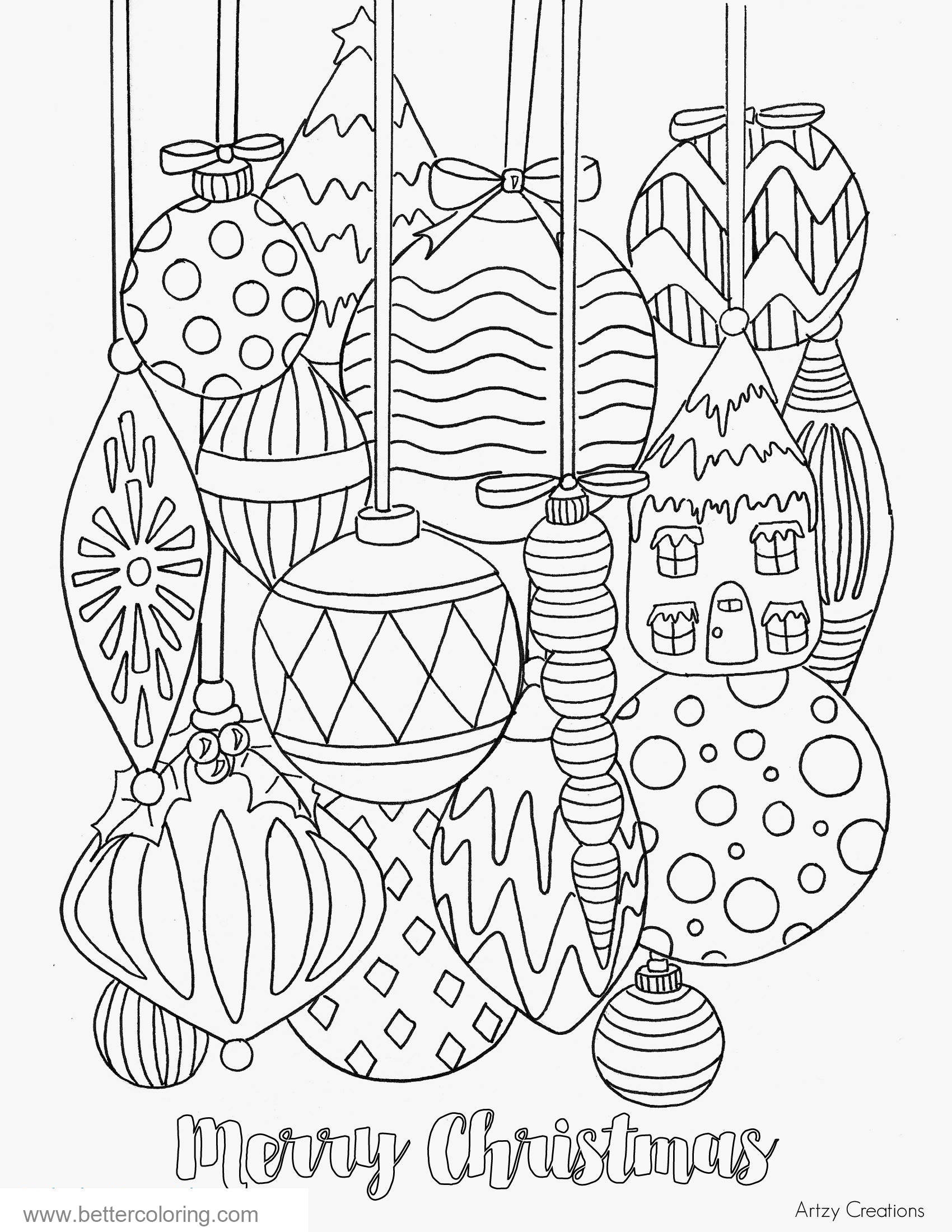 free print christmas coloring pages