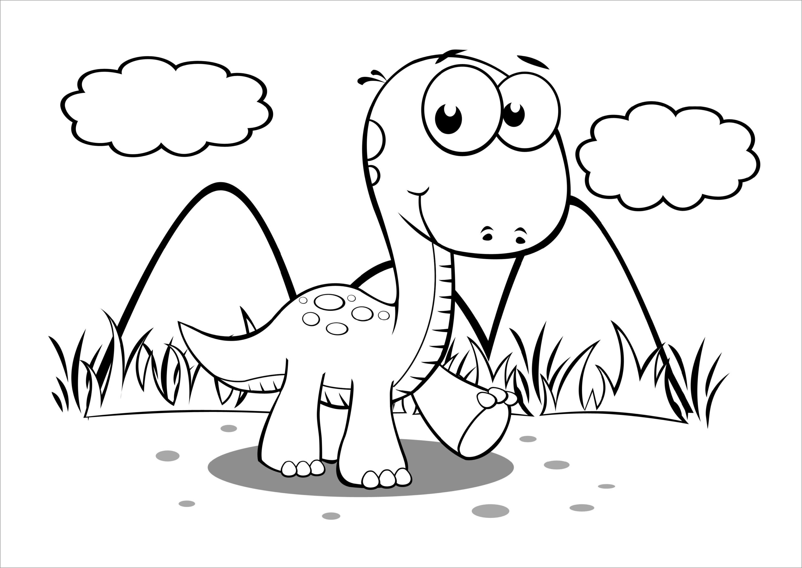 Dinosaurs Coloring Page