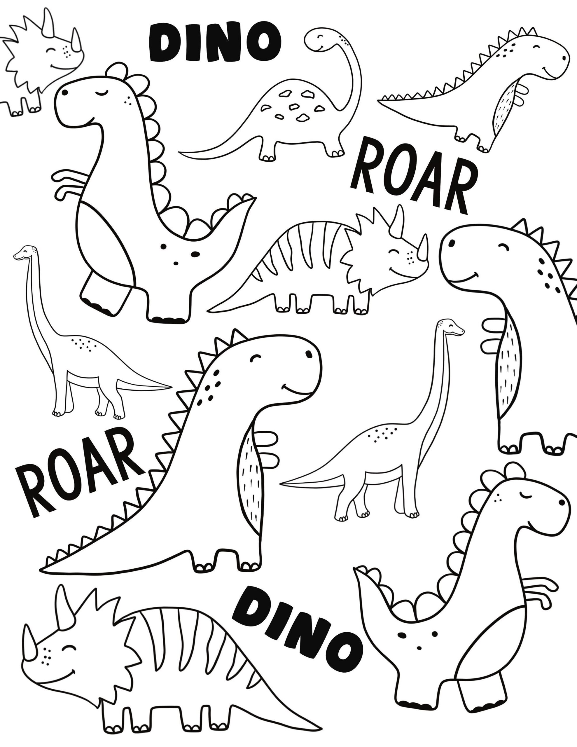 Dinosaur Theme Coloring Page Coloring Pages For Kids kids Coloring 
