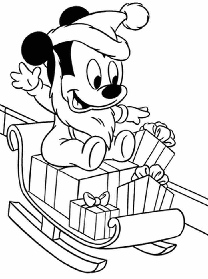 Disney Coloring Pages Christmas