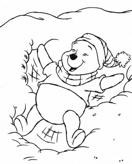 Disney Winter Coloring Worksheets