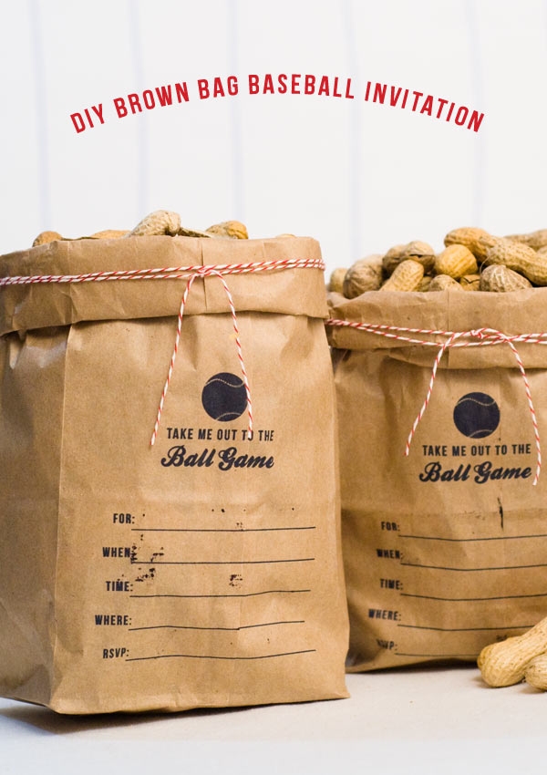 DIY Brown Bag Invitation Shelterness