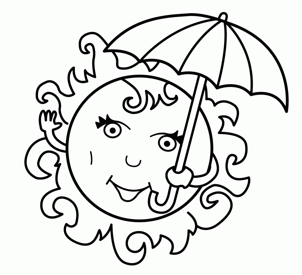 Summer Printable Coloring Pages