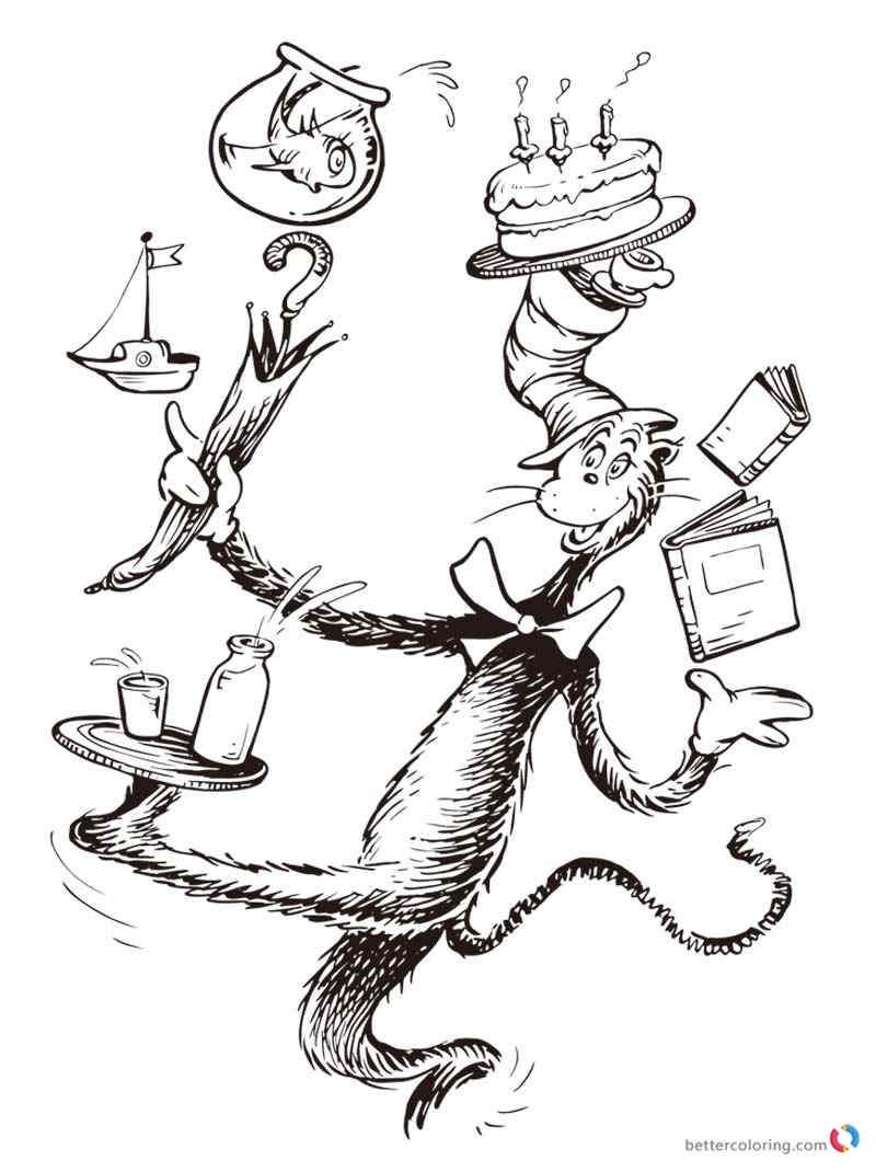 Dr. Seuss Coloring Pages