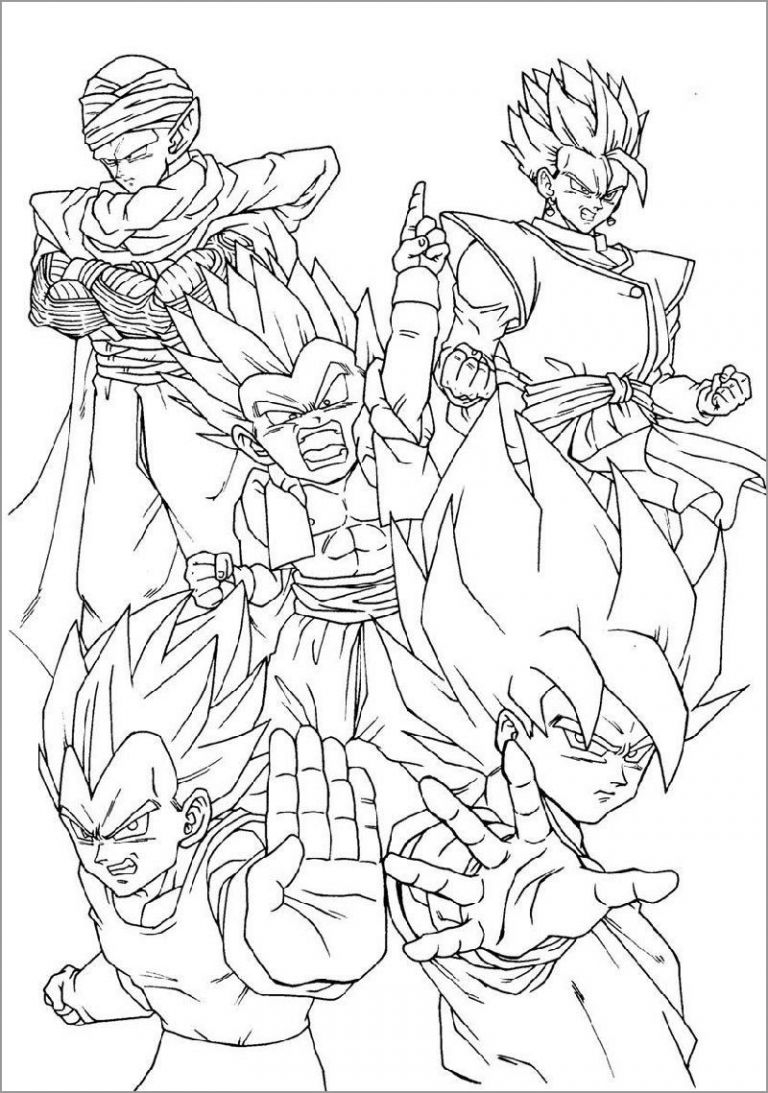 Dragon Ball Z Frieza Coloring Pages ColoringBay