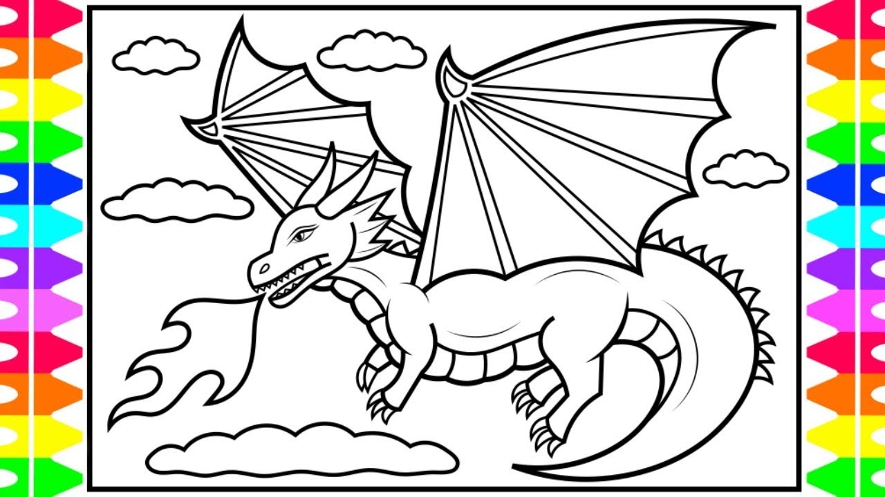 Dragon Pictures For Kids To Colour Infoupdate