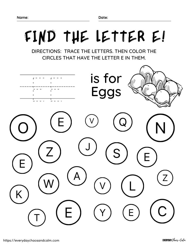 E Worksheets