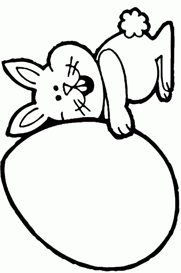 Easter Rabbit Coloring Page