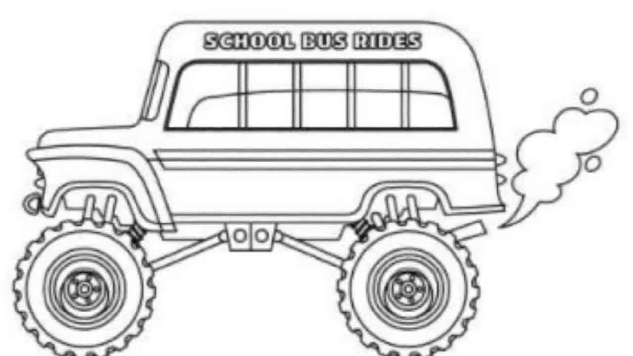 Easy Monster Truck Coloring Pages Free Printable Colo Vrogue co