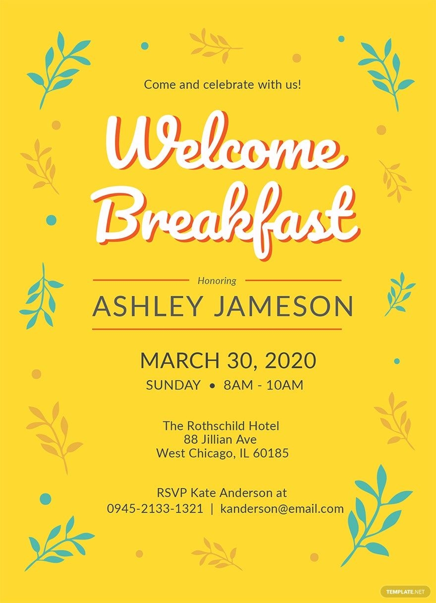Editable Breakfast Templates In Word To Download