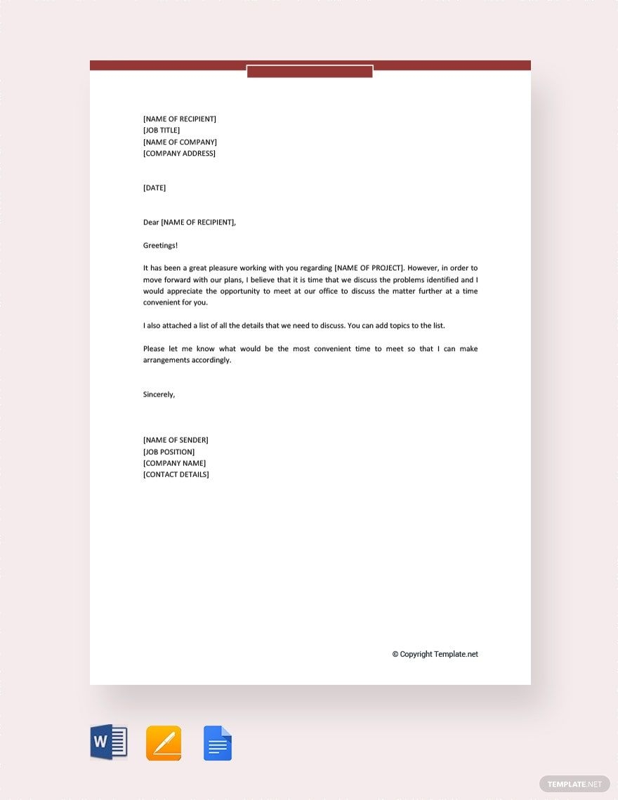 Editable Business Invitation Letter Templates In PDF To Download