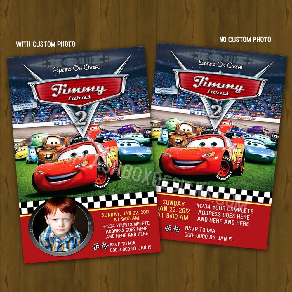 Editable Cars Invitation Template FREE Printable Online