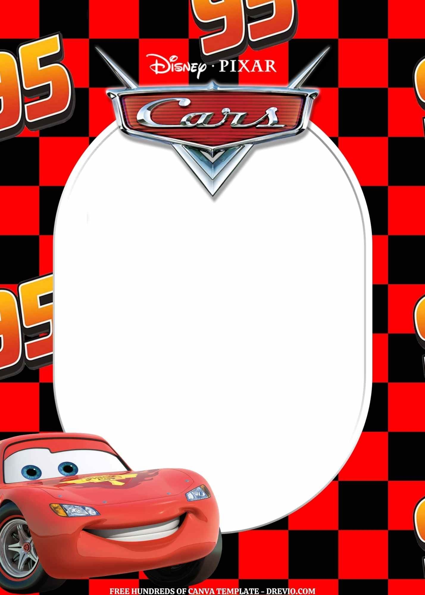 cars invitation card template free