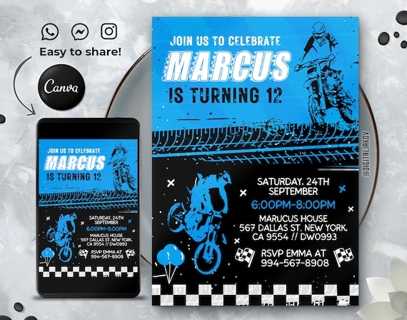 bike invitation template