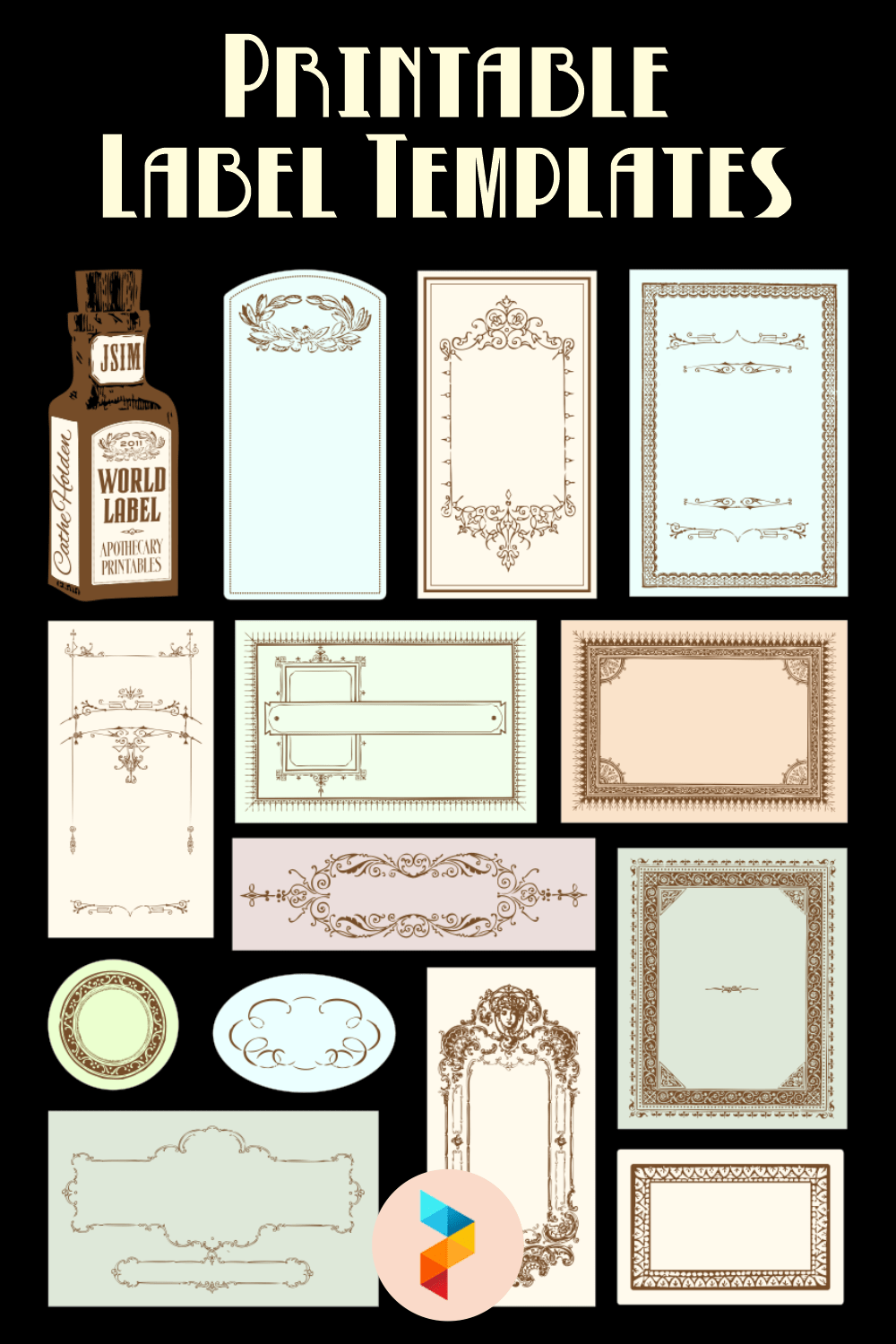 editable free printable label templates