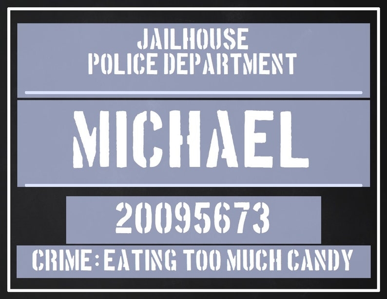 free printable jail sign template