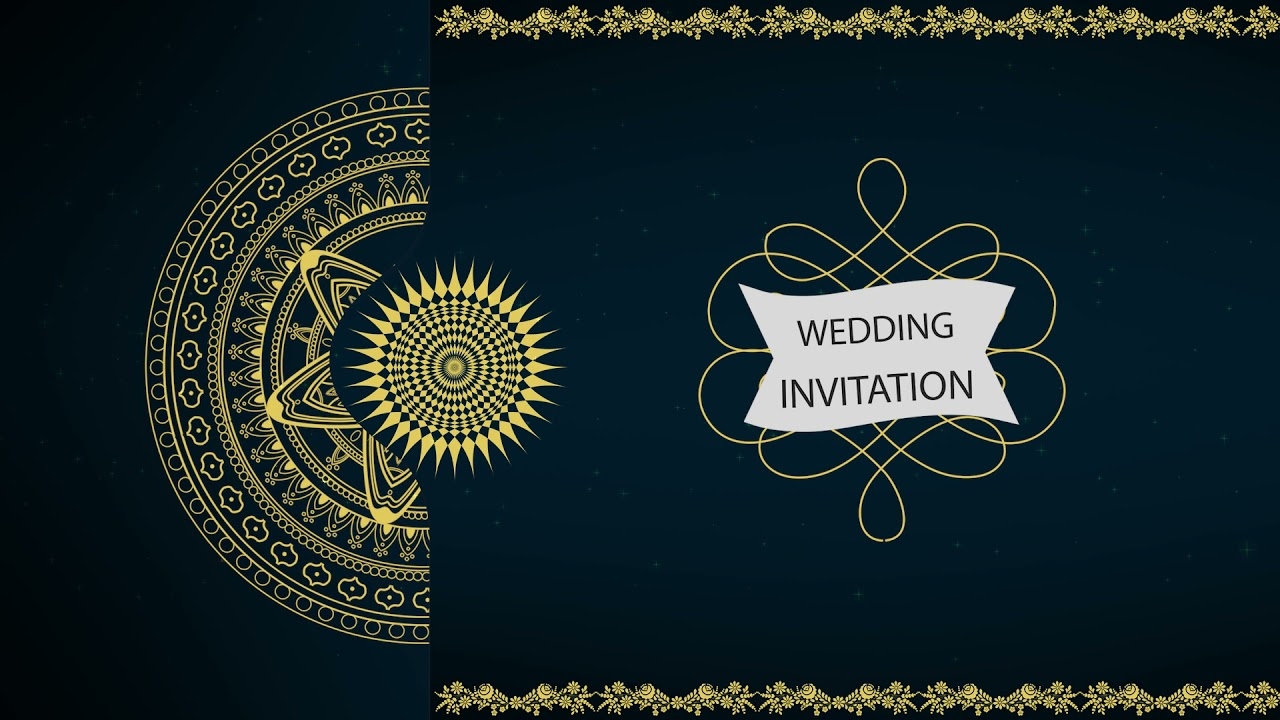 Editable Wedding Invitation Templates Free Video Template Free 