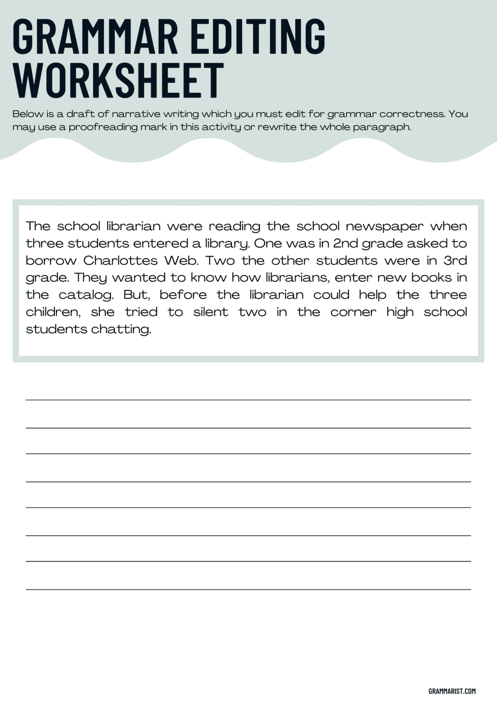 editing worksheets