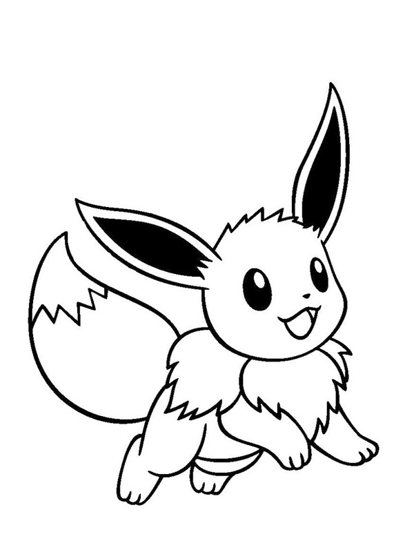 Eevee Pok mon Coloring Page Funny Coloring Pages