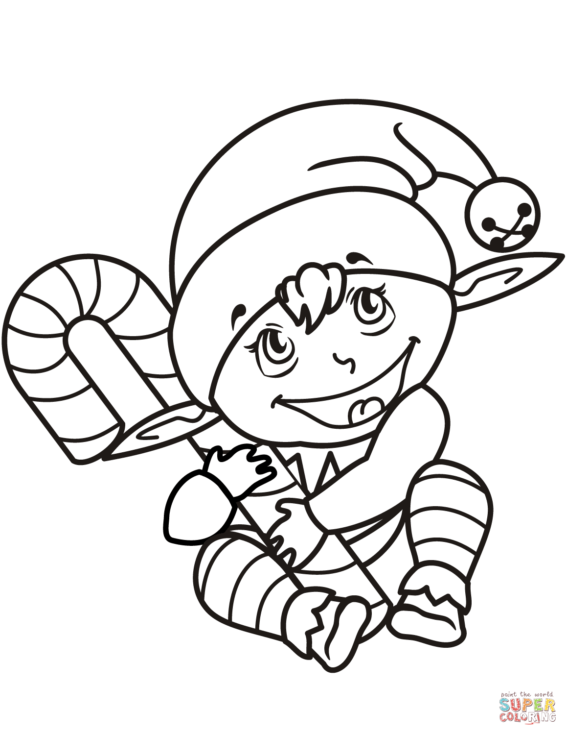 Elf Coloring Pages Free Download On ClipArtMag