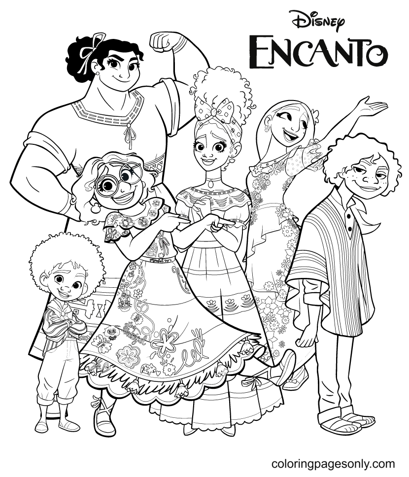 Encanto Coloring Pages Encanto Coloring Pages Coloring Pages For 