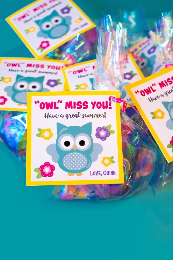 End Of School Treat For Classmates with Printable Lisa Storms
