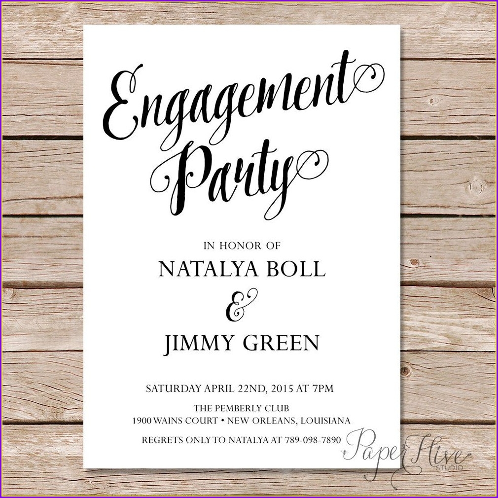 Engagement Party Invitations Templates Templates 2 Resume Examples