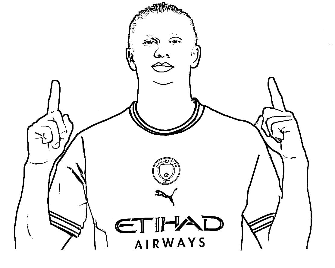 Erling Haaland Is Cool Coloring Page Free Printable Coloring Pages 