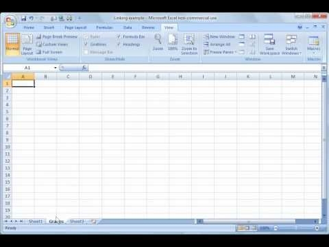 Excel 2007 Tutorial 20 Linking Worksheets Excel Worksheets Teaching