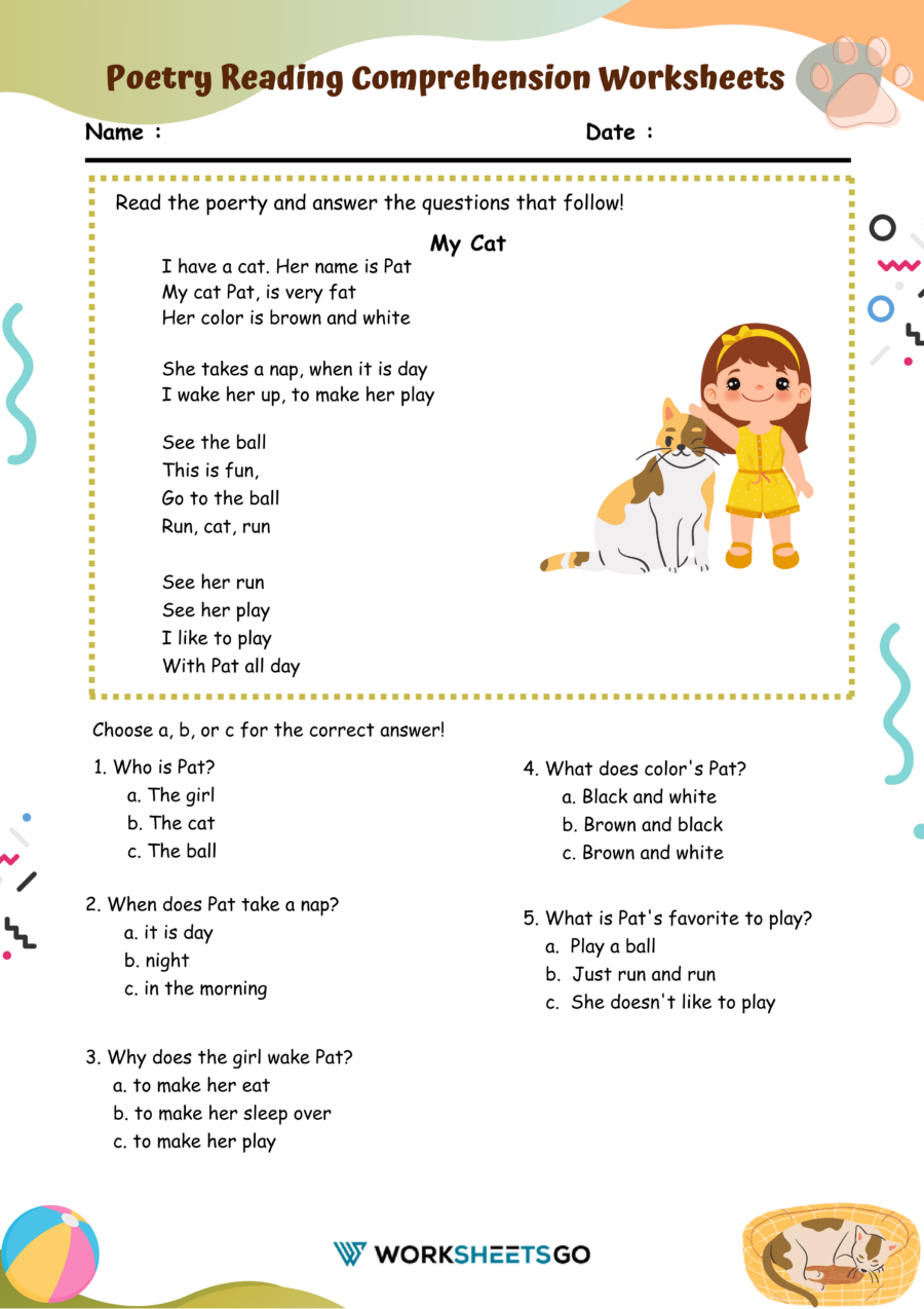 comprehension worksheets for class 2