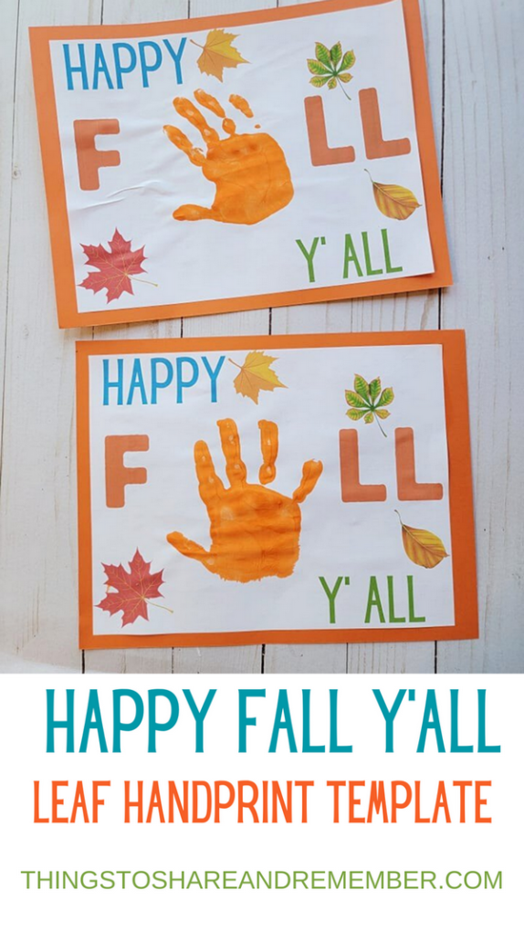 Fall Bundle Handprint Footprint Crafts Printable Handprint