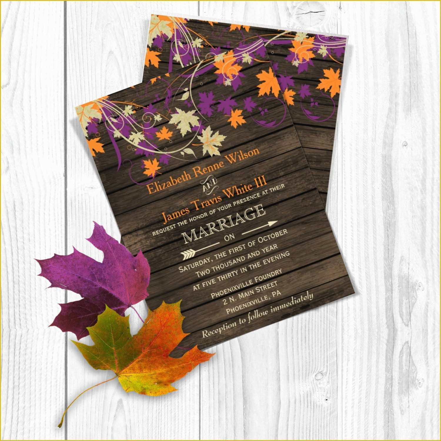 Fall Invitation Templates Free Of Printable Wedding Invitation Template 