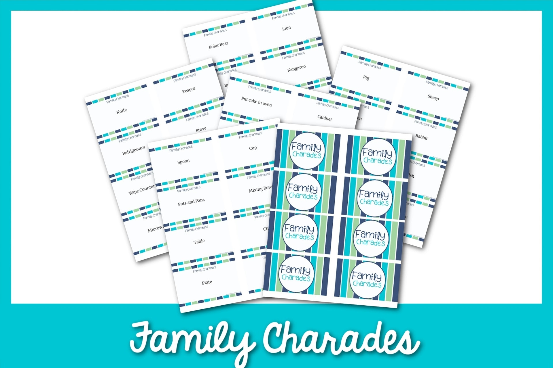 Family Charade Cards Find A Free Printable