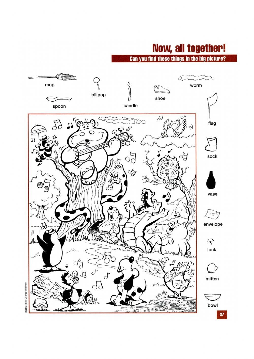Find It Spring Hidden Picture Worksheets Mamas Learning Corner 